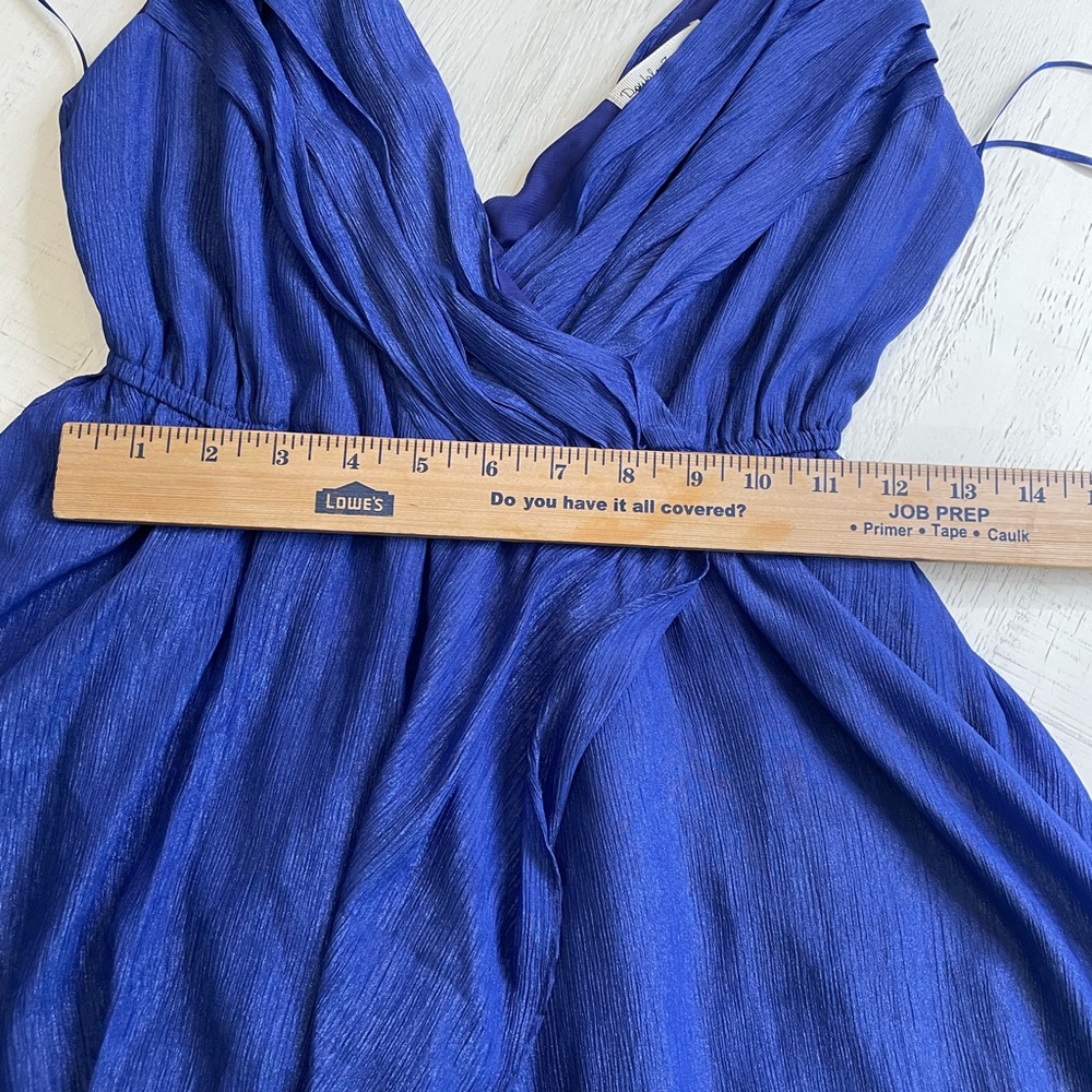 Double Zero Blue Athens Tunic Wrap Dress Size Small - Picture 6 of 7